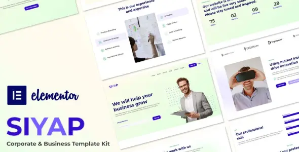 Siyap – Corporate & Business Elementor Template Kit